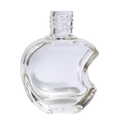 Cosmetic Dispenser Bottle 12ml apple shape nail polish oil glass bottle / Mini Glass Perfume Bottle