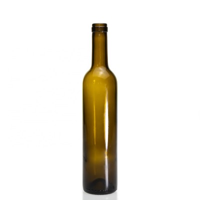 Custom Color Empty 500ml Glass Wine Bottle Cider amber Red Wine Bottle