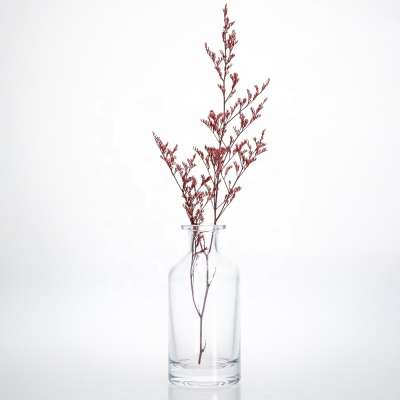 Wholesale Round 200ml  Crystal Glass Flower Vase For Home Decor