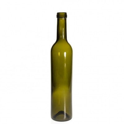 Supplier Empty Glass Grape Wine Bottle Green 500ml Beer Bottles For Sale