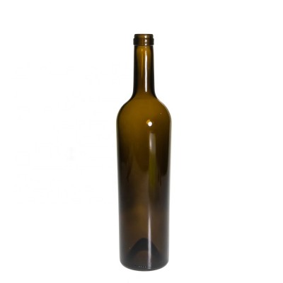 Wholesale Dark Colored Ratafia Wine Bottles Amber Glass Champagne Red 750ml wine bottles