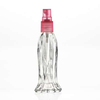 Luxury 20ml Mermaid Fishtail Shaped Empty Refill Glass Spray Perfume Bottle with Plastic Cap