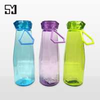 620ML Custom Logo Diamond Cup Shaped Clear Water Bottle