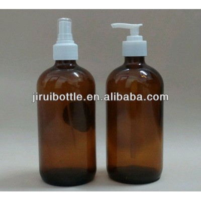 500ml amber shampoo bottle with lotion pump