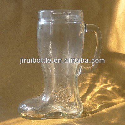 32oz shoes shape glass bottle, glass beer cups, mugs, water cup