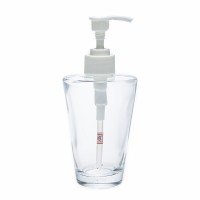 cone shape shampoo glass bottle 200 ml empty hand sanitizer glass pump bottles with spray lids