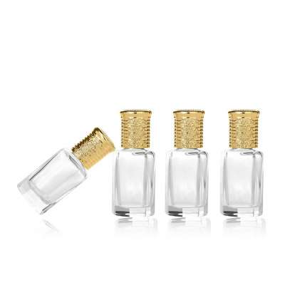 6ml Empty Refillable Glass Roller Bottles for Aromatherapy Perfumes Essential Oils Lip Gloss